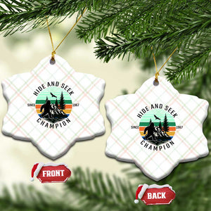 Hide And Seek Champion Ceramic Ornament Bigfoot Lover Gift TS12 Print Your Wear
