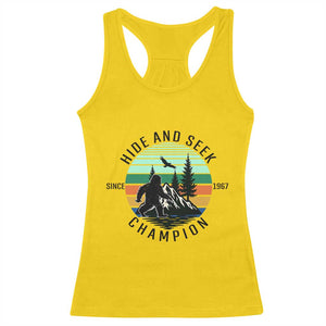 Hide And Seek Champion Racerback Tank Top Bigfoot Lover Gift TS12 Daisy Print Your Wear