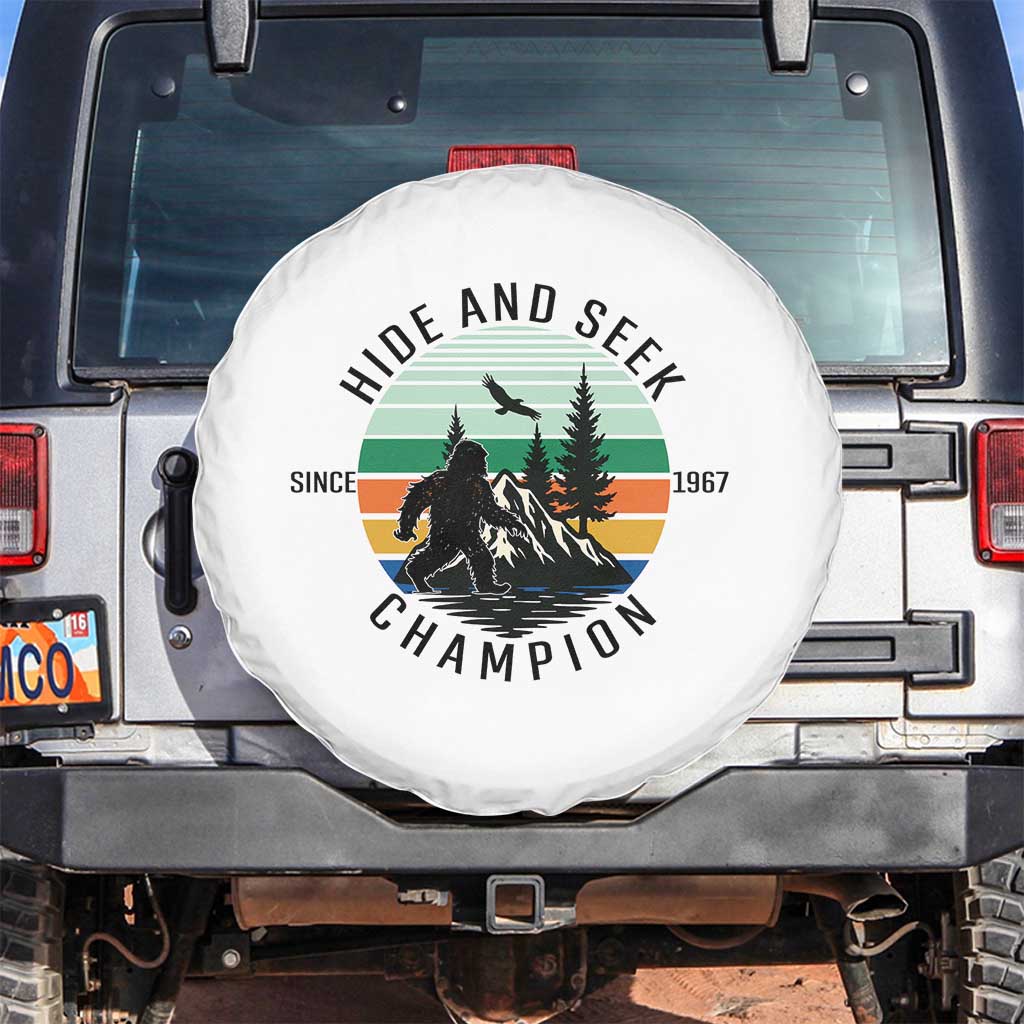 Hide And Seek Champion Spare Tire Cover Bigfoot Lover Gift TS12 No hole White Print Your Wear