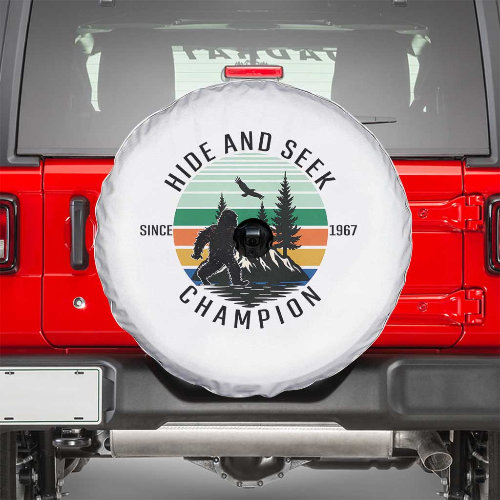 Hide And Seek Champion Spare Tire Cover Bigfoot Lover Gift TS12 White Print Your Wear
