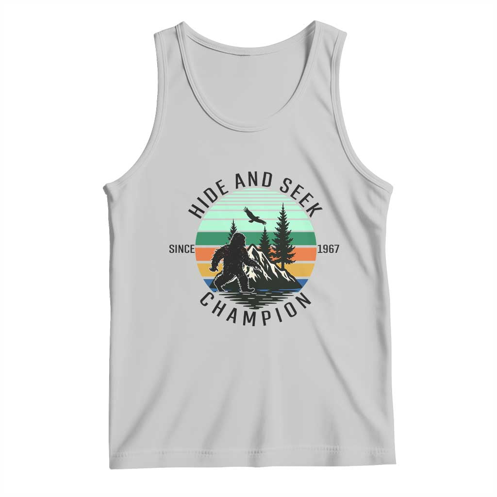 Hide And Seek Champion Tank Top Bigfoot Lover Gift TS12 Ash Print Your Wear