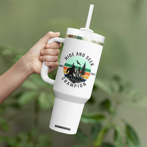 Hide And Seek Champion Tumbler With Handle Bigfoot Lover Gift TS12 Print Your Wear