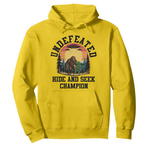 Funny Bigfoot And Alien Gift Hoodie Undefeated Hide And Seek Champion TS12 Daisy Print Your Wear