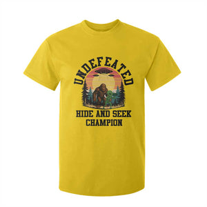 Funny Bigfoot And Alien Gift T Shirt For Kid Undefeated Hide And Seek Champion TS12 Daisy Print Your Wear