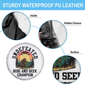 Funny Bigfoot And Alien Gift Spare Tire Cover Undefeated Hide And Seek Champion TS12 Print Your Wear