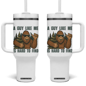Funny Bigfoot Gift Tumbler With Handle A Guy Like Me Is Hard To Find TS12 One Size: 40 oz White Print Your Wear