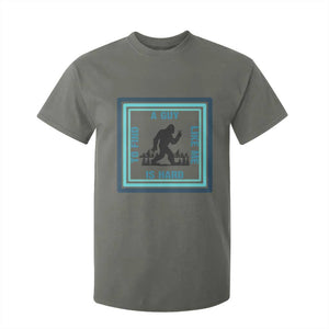 Bigfoot Lover Gift T Shirt For Kid A Guy Like Me Is Hard To Find TS12 Military Green Print Your Wear