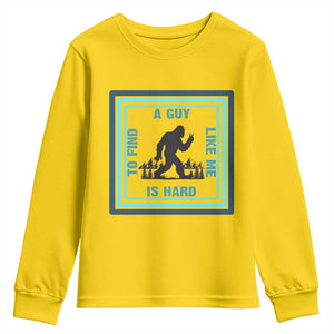Bigfoot Lover Gift Youth Sweatshirt A Guy Like Me Is Hard To Find TS12 Daisy Print Your Wear