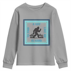 Bigfoot Lover Gift Youth Sweatshirt A Guy Like Me Is Hard To Find TS12 Sport Gray Print Your Wear
