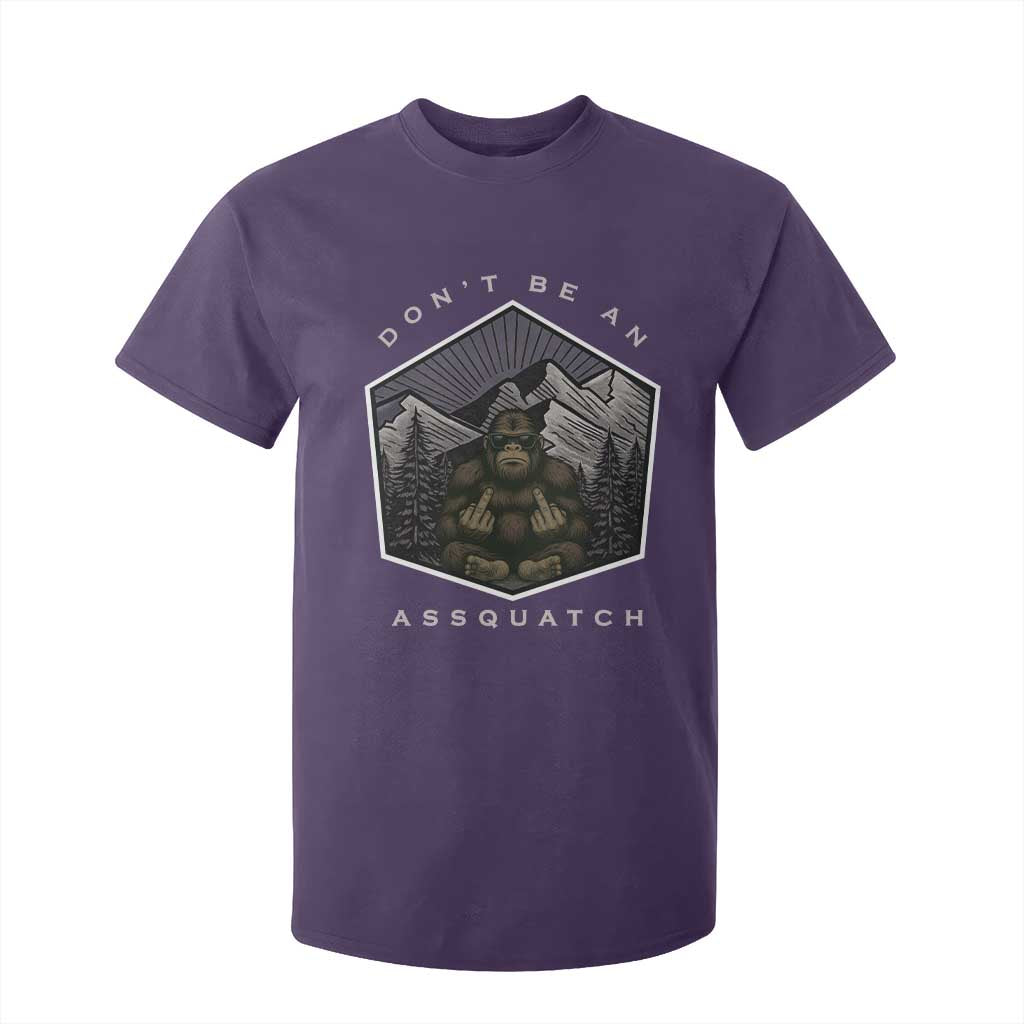Bigfoot Lover Gift T Shirt For Kid Do Not Be An Assquatch TS12 Purple Print Your Wear
