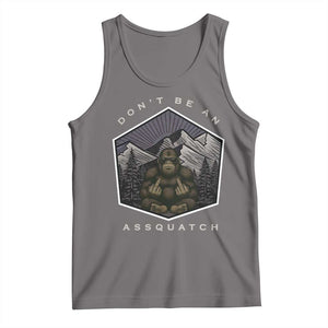 Bigfoot Lover Gift Tank Top Do Not Be An Assquatch TS12 Deep Heather Print Your Wear