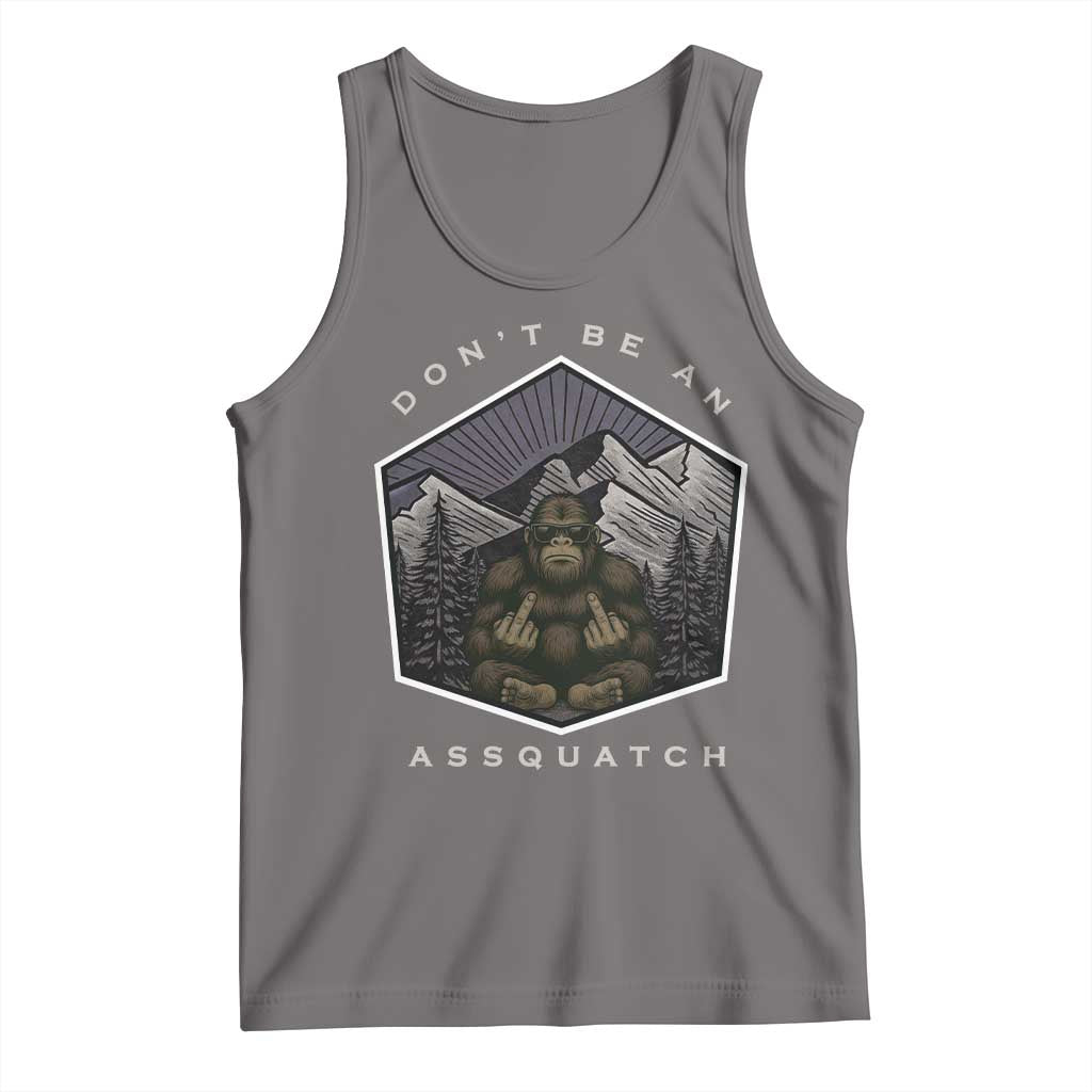 Bigfoot Lover Gift Tank Top Do Not Be An Assquatch TS12 Deep Heather Print Your Wear