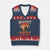 Bigfoot Grabbed My Wiener V-Neck Knit Sweater Vest Funny Dachshund Lover Gift TS12 Navy Red Print Your Wear