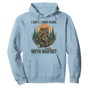 I Cant I Have Plans With Bigfoot Hoodie Funny Cryptid Lover Gift TS12 Light Blue Print Your Wear