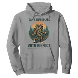 I Cant I Have Plans With Bigfoot Hoodie Funny Cryptid Lover Gift TS12 Sport Gray Print Your Wear