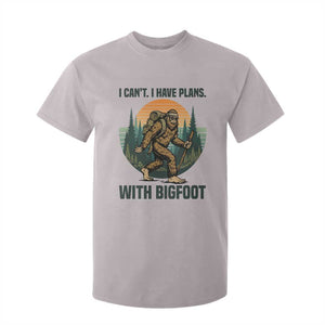 I Cant I Have Plans With Bigfoot T Shirt For Kid Funny Cryptid Lover Gift TS12 Ice Gray Print Your Wear