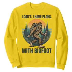 I Cant I Have Plans With Bigfoot Sweatshirt Funny Cryptid Lover Gift TS12 Daisy Print Your Wear