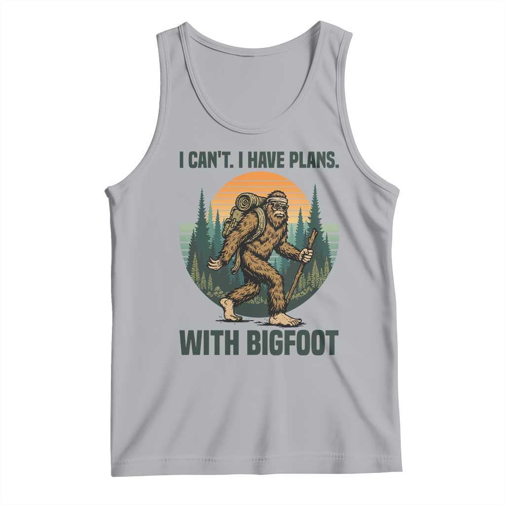 I Cant I Have Plans With Bigfoot Tank Top Funny Cryptid Lover Gift TS12 Athletic Heather Print Your Wear