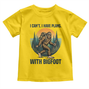 I Cant I Have Plans With Bigfoot Toddler T Shirt Funny Cryptid Lover Gift TS12 Daisy Print Your Wear