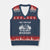 Funny Bigfoot Driving Car V-Neck Knit Sweater Vest I Cant I Have Plans With Bigfoot TS12 Navy Red Print Your Wear