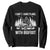 Funny Bigfoot Driving Car Sweatshirt I Cant I Have Plans With Bigfoot TS12 Black Print Your Wear