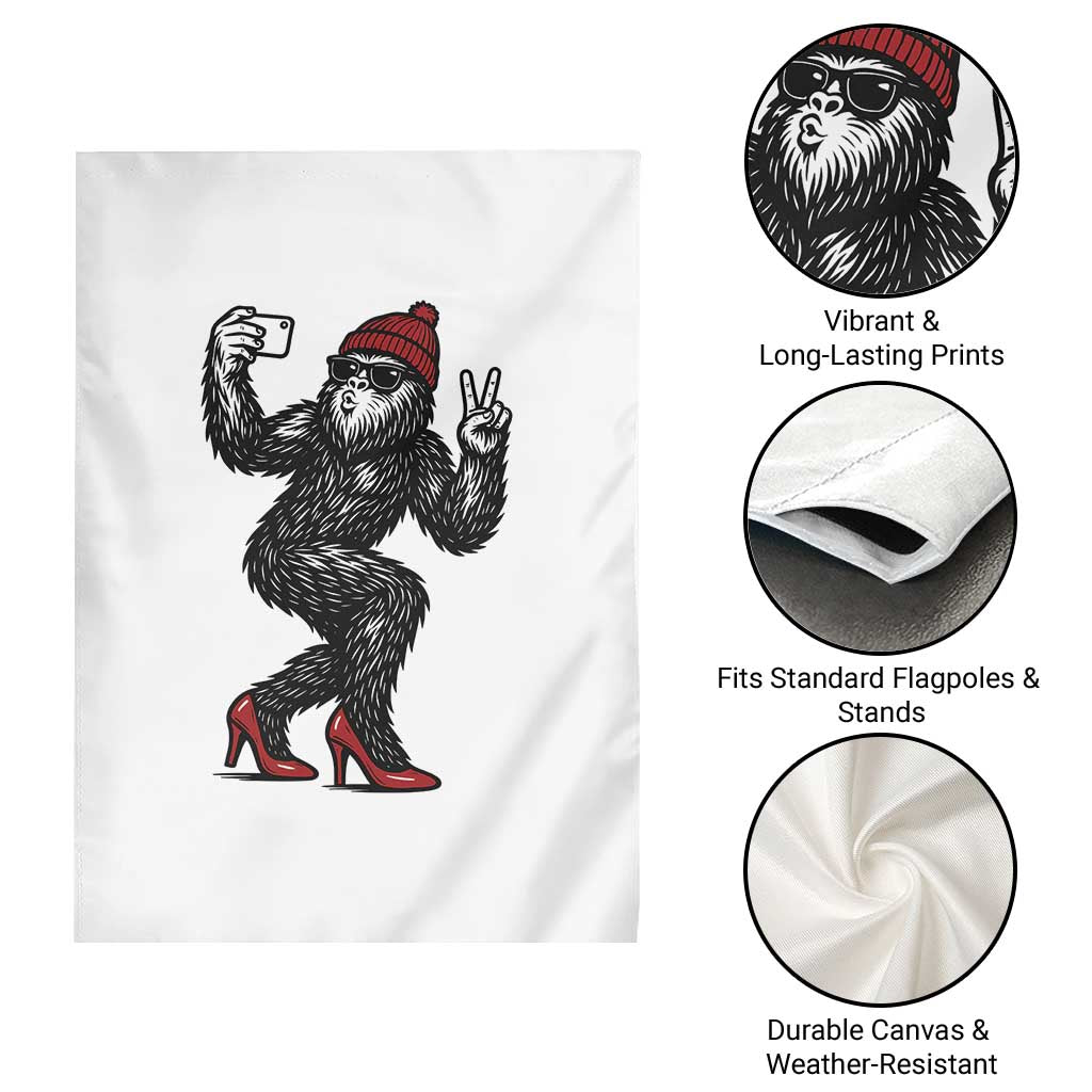 Funny Sexy Bigfoot Selfie Garden Flag Sasquatch Lover Gift TS12 Print Your Wear