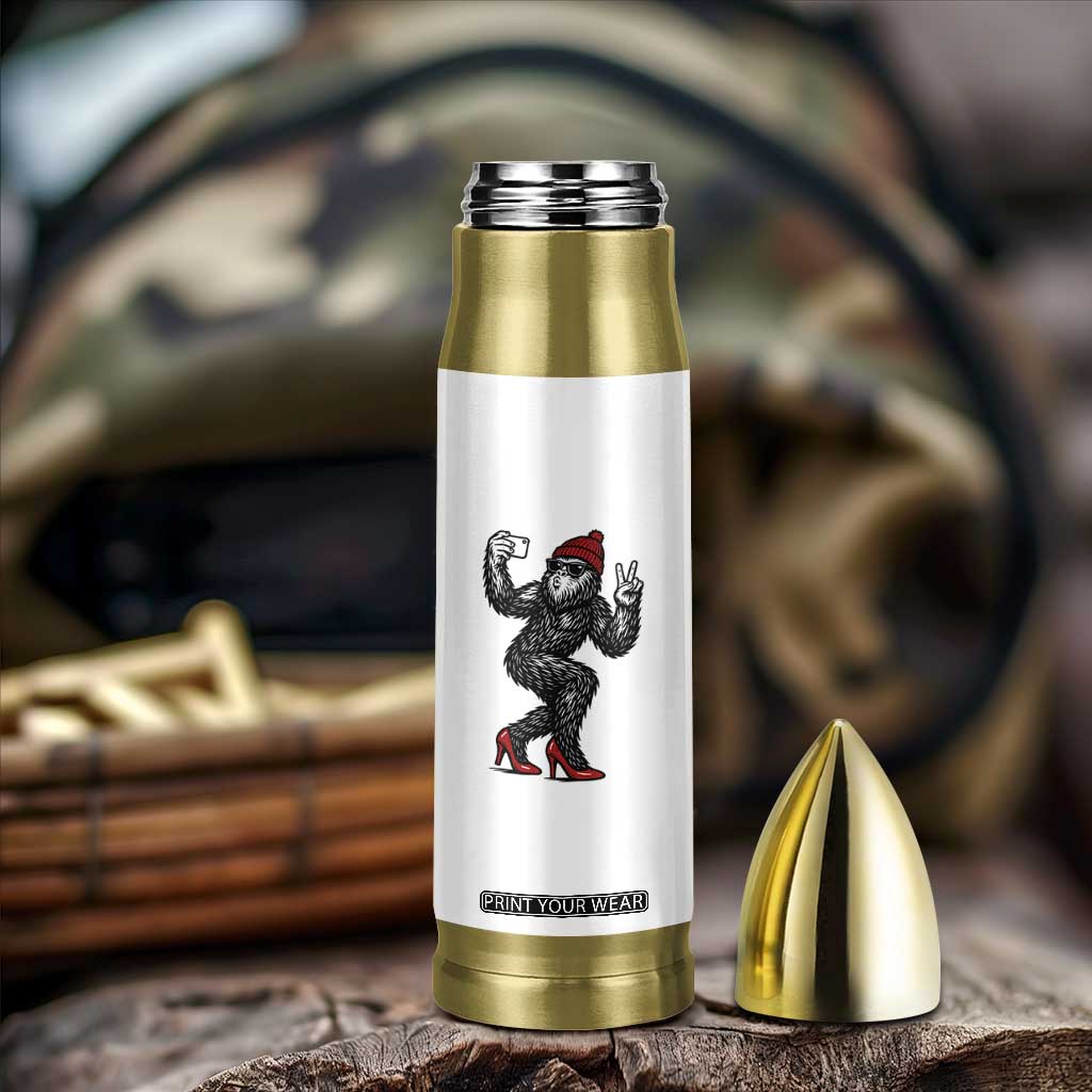 Funny Sexy Bigfoot Selfie Bullet Tumbler Sasquatch Lover Gift TS12 Print Your Wear