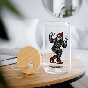 Funny Sexy Bigfoot Selfie Glass Can Sasquatch Lover Gift TS12 Print Your Wear