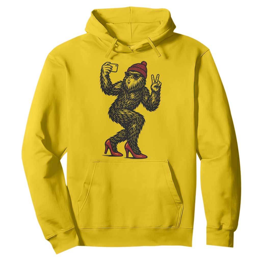 Funny Sexy Bigfoot Selfie Hoodie Sasquatch Lover Gift TS12 Daisy Print Your Wear