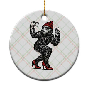 Funny Sexy Bigfoot Selfie Ceramic Ornament Sasquatch Lover Gift TS12 1pc Christmas Plaid Print Your Wear