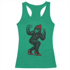 Funny Sexy Bigfoot Selfie Racerback Tank Top Sasquatch Lover Gift TS12 Irish Green Print Your Wear