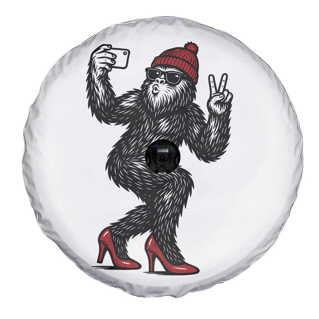 Funny Sexy Bigfoot Selfie Spare Tire Cover Sasquatch Lover Gift TS12 Print Your Wear