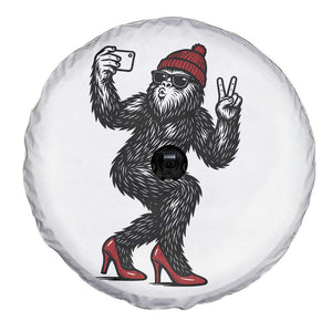 Funny Sexy Bigfoot Selfie Spare Tire Cover Sasquatch Lover Gift TS12 Print Your Wear