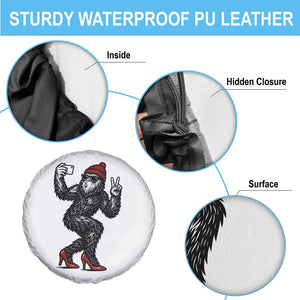 Funny Sexy Bigfoot Selfie Spare Tire Cover Sasquatch Lover Gift TS12 Print Your Wear