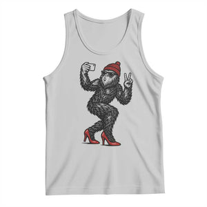 Funny Sexy Bigfoot Selfie Tank Top Sasquatch Lover Gift TS12 Ash Print Your Wear