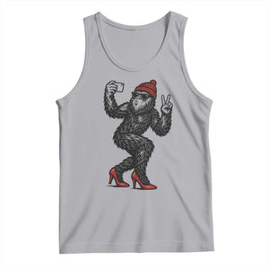 Funny Sexy Bigfoot Selfie Tank Top Sasquatch Lover Gift TS12 Athletic Heather Print Your Wear