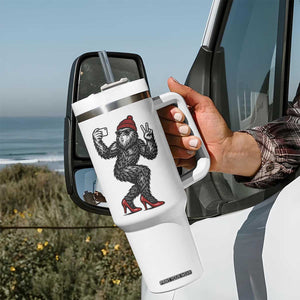 Funny Sexy Bigfoot Selfie Tumbler With Handle Sasquatch Lover Gift TS12 Print Your Wear