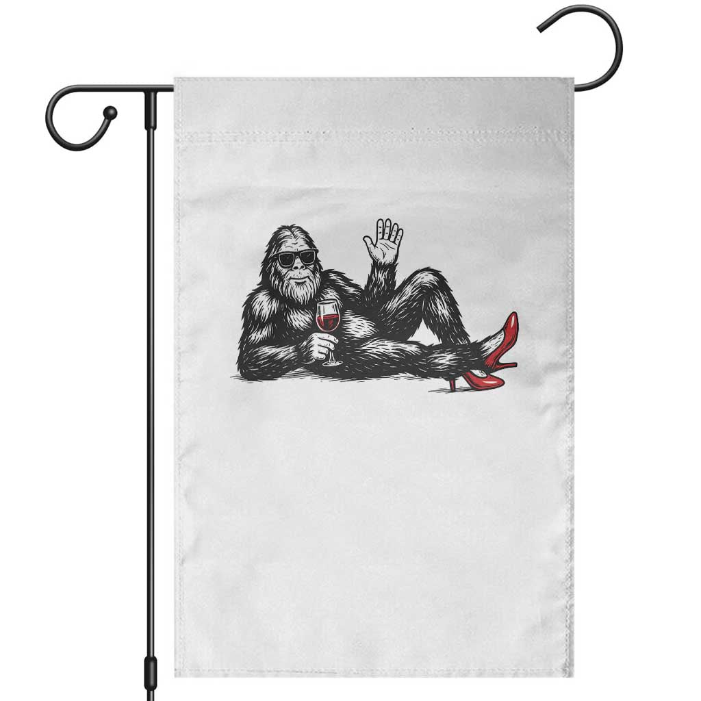 Funny Sassquatch Sexy Garden Flag Bigfoot With Cocktail Party Humor TS12 White Print Your Wear