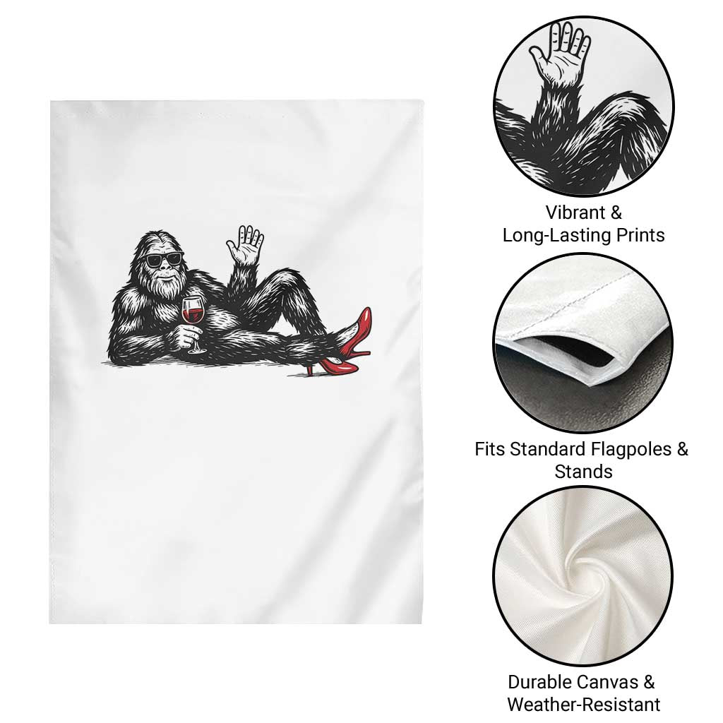 Funny Sassquatch Sexy Garden Flag Bigfoot With Cocktail Party Humor TS12 Print Your Wear