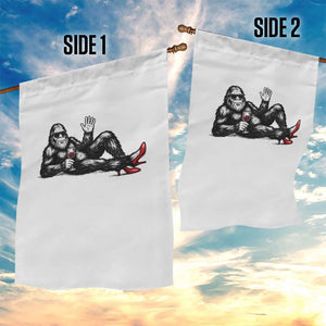Funny Sassquatch Sexy Garden Flag Bigfoot With Cocktail Party Humor TS12 Print Your Wear