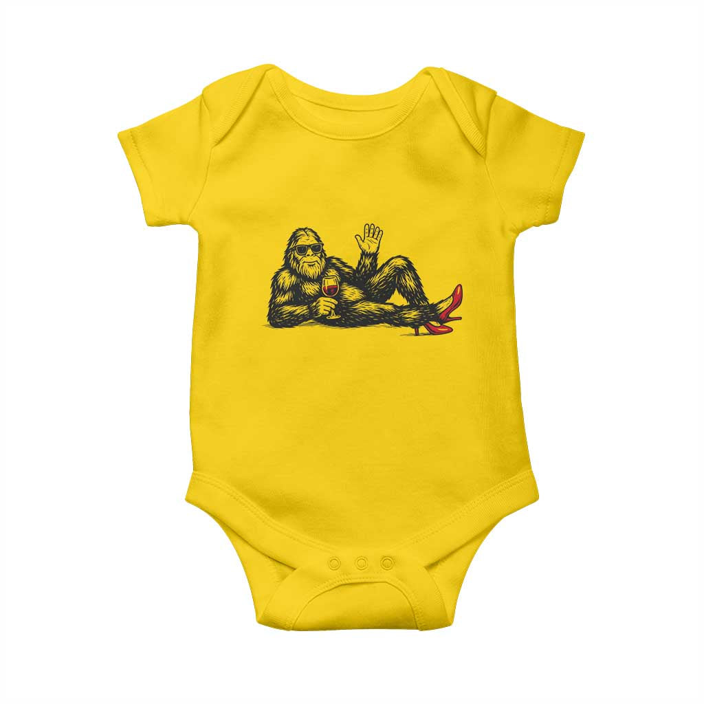 Funny Sassquatch Sexy Baby Onesie Bigfoot With Cocktail Party Humor TS12 Daisy Print Your Wear