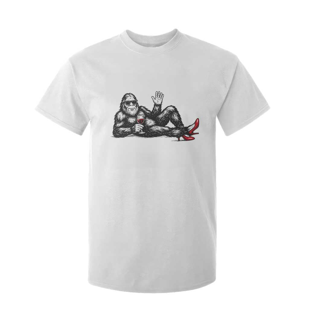 Funny Sassquatch Sexy T Shirt For Kid Bigfoot With Cocktail Party Humor TS12 White Print Your Wear