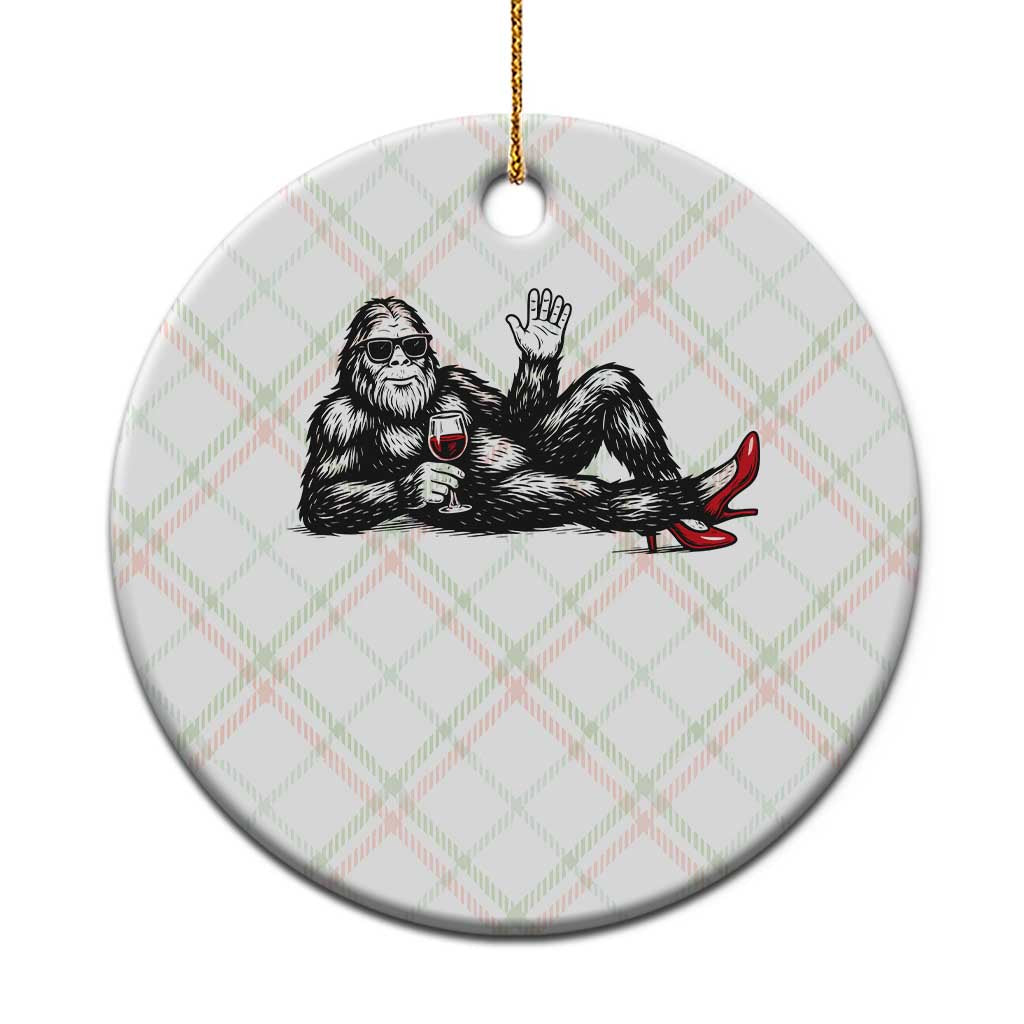 Funny Sassquatch Sexy Ceramic Ornament Bigfoot With Cocktail Party Humor TS12 1pc Christmas Plaid Print Your Wear