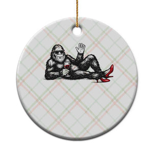 Funny Sassquatch Sexy Ceramic Ornament Bigfoot With Cocktail Party Humor TS12 1pc Christmas Plaid Print Your Wear