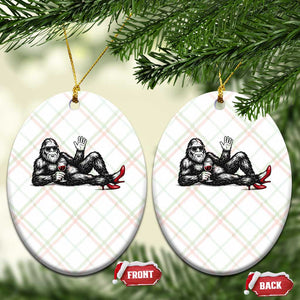 Funny Sassquatch Sexy Ceramic Ornament Bigfoot With Cocktail Party Humor TS12 Print Your Wear