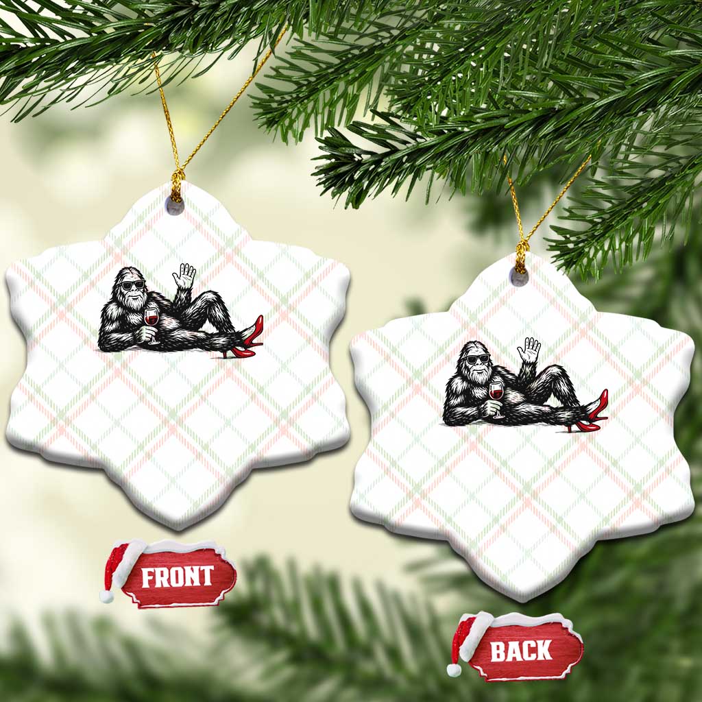 Funny Sassquatch Sexy Ceramic Ornament Bigfoot With Cocktail Party Humor TS12 Print Your Wear