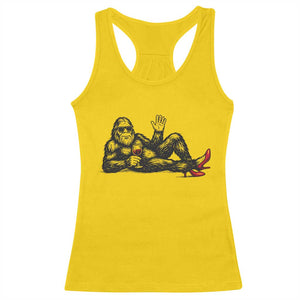Funny Sassquatch Sexy Racerback Tank Top Bigfoot With Cocktail Party Humor TS12 Daisy Print Your Wear