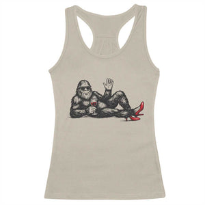 Funny Sassquatch Sexy Racerback Tank Top Bigfoot With Cocktail Party Humor TS12 Sand Print Your Wear
