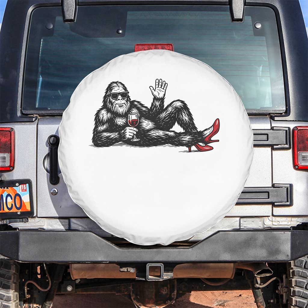 Funny Sassquatch Sexy Spare Tire Cover Bigfoot With Cocktail Party Humor TS12 No hole White Print Your Wear