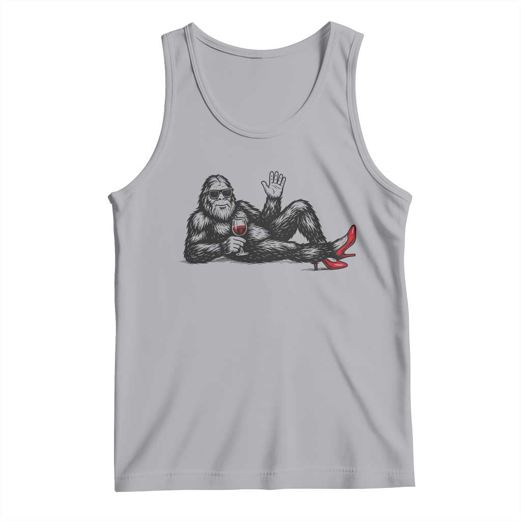 Funny Sassquatch Sexy Tank Top Bigfoot With Cocktail Party Humor TS12 Athletic Heather Print Your Wear